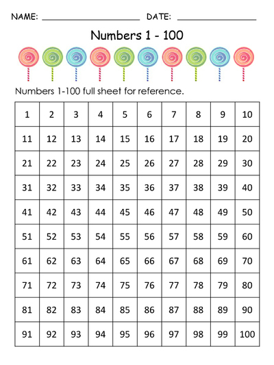 一年级下册数学1-100丢失的数字专题训练（16页） - 少儿专区
