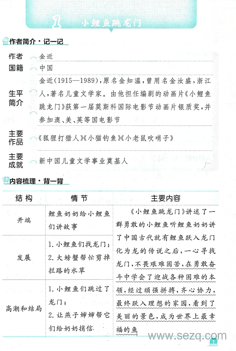二年级语文快乐读书吧背记手册 - 文档资源第3张
