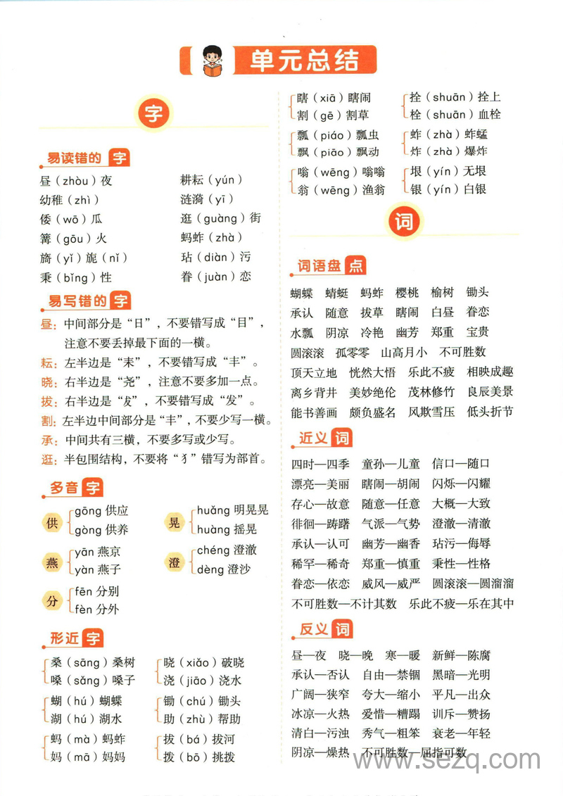 五年级下册语文单元总结 - 文档资源第1张
