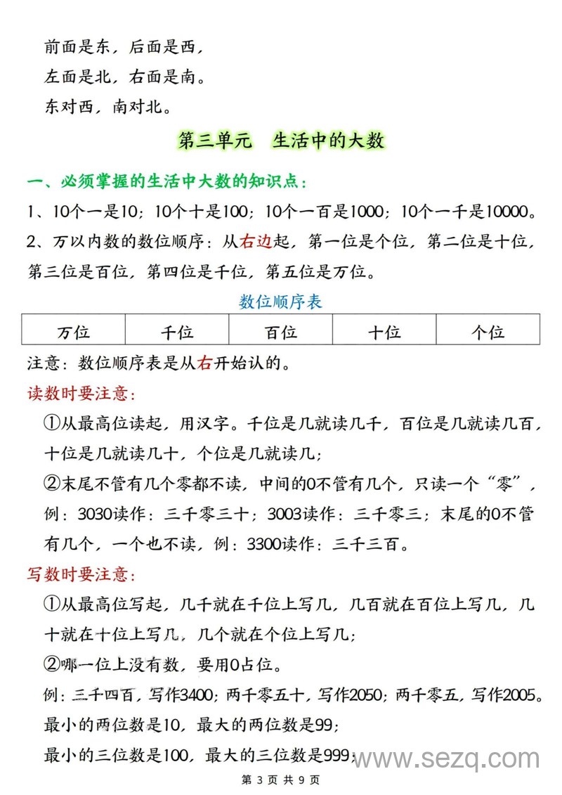 二年级下册数学知识点大全（必背重点,北师大版） - 文档资源第3张