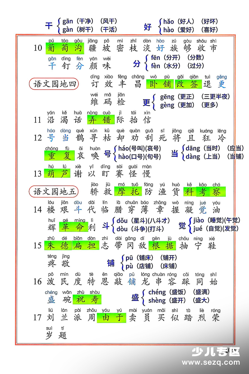 2025年新版二年级上册语文识字表写字表词语表抢先版 - 文档资源第2张