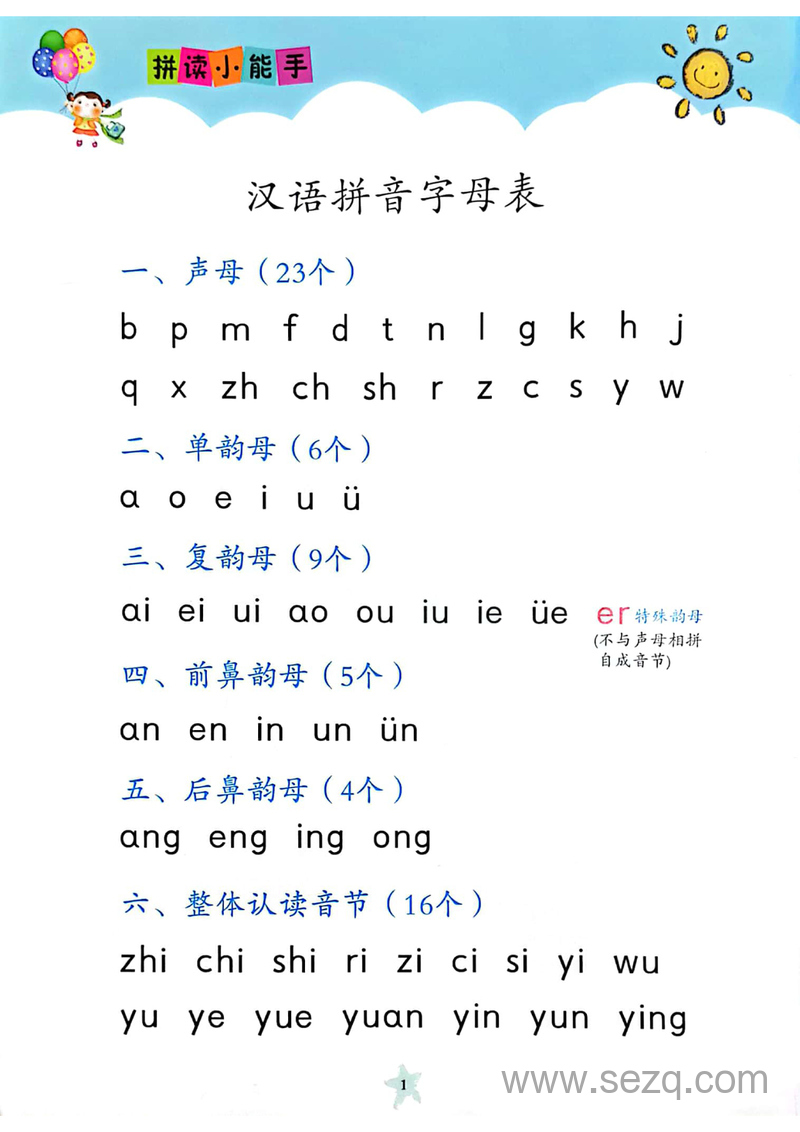 一年级上册语文拼音拼读专项练习（拼读小能手） - 文档资源第2张