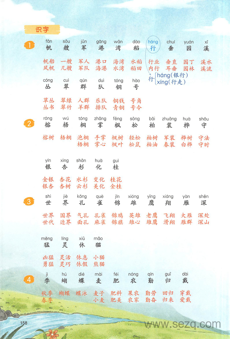 2025年二年级上册语文课后生字组词 - 文档资源第2张