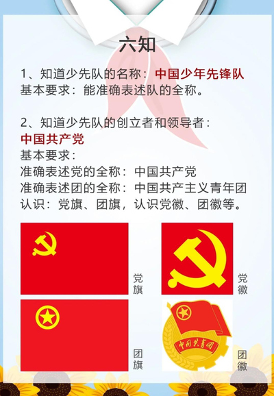 一年级下册语文少先队入队教育六知六会（9页） - 少儿专区