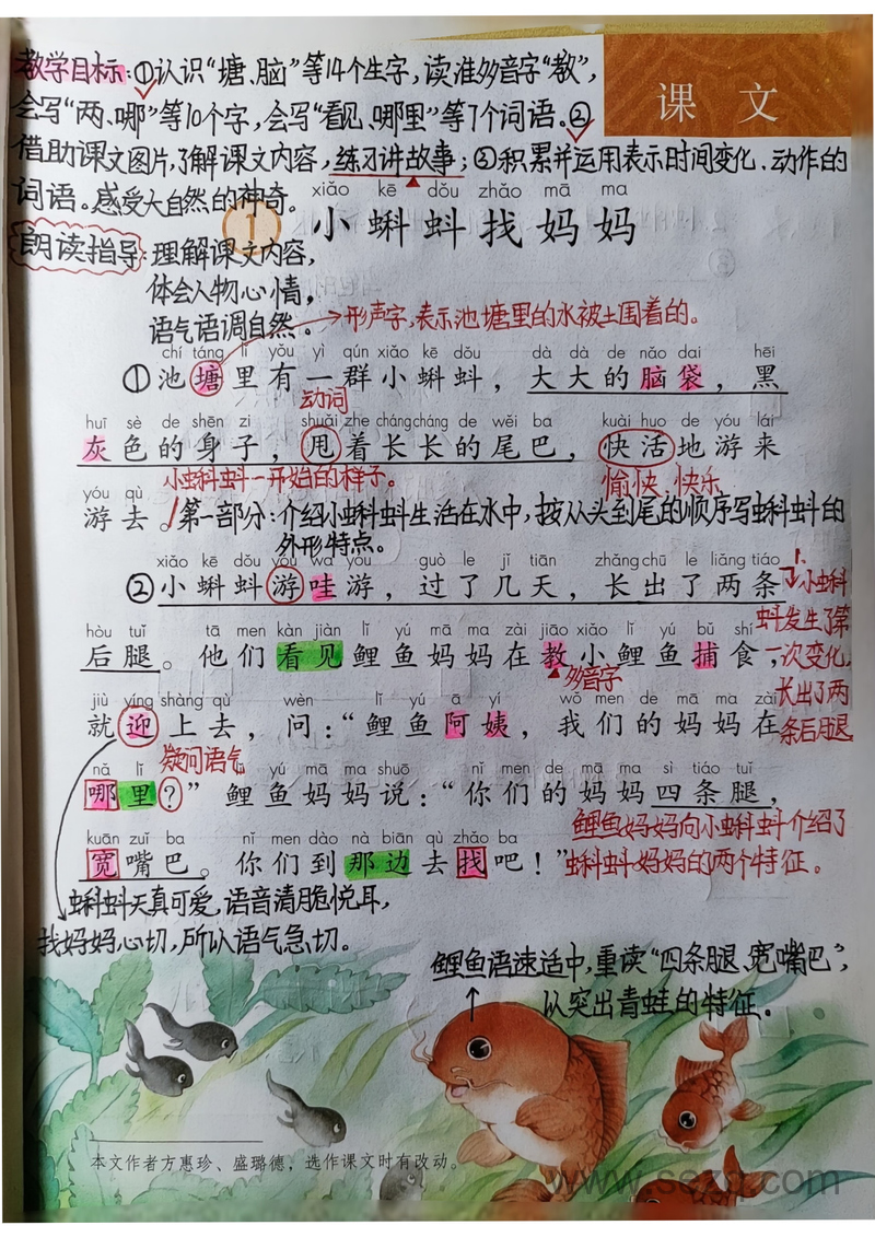 二年级上册语文课堂笔记（教师版全册1-8单元） - 文档资源第1张