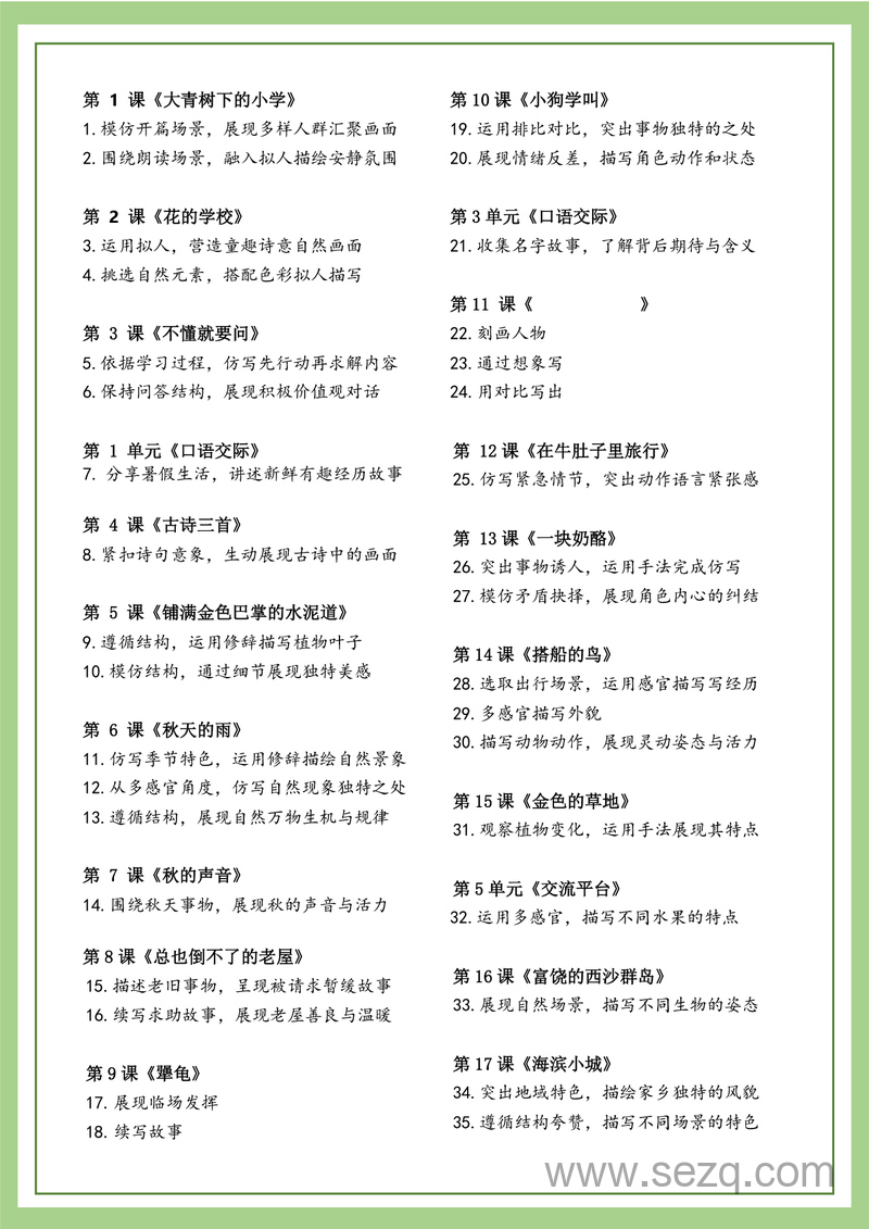 2025年新版三年级上册语文跟着课本学写作练习版 - 文档资源第2张