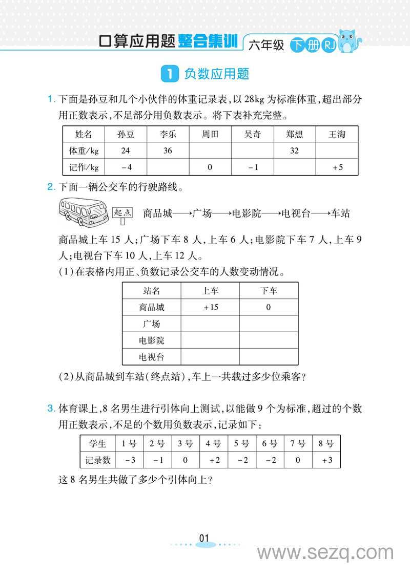 六年级下册数学应用题整合集训（必刷题） - 文档资源第1张