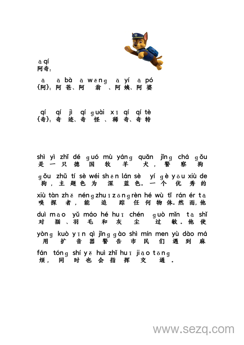 幼小衔接语文汪汪队识字启蒙 - 文档资源第2张