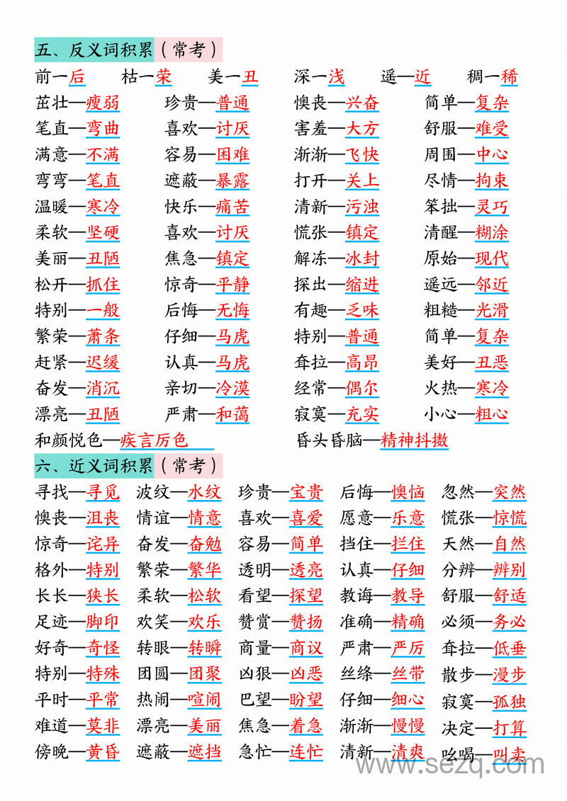 2025年二年级下册语文期中复习核心考点汇总（十大知识点全覆盖） - 文档资源第3张