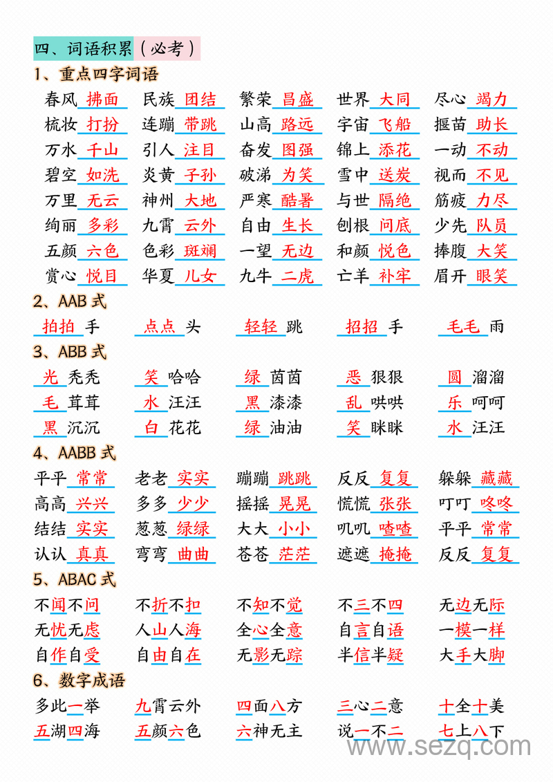 2025年二年级下册语文期中复习核心考点汇总（十大知识点全覆盖） - 文档资源第2张