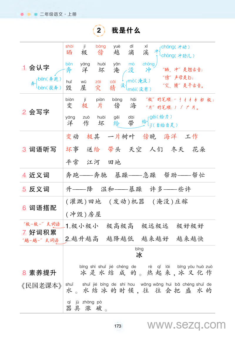 二年级上册语文状元笔记背记清单 - 文档资源第2张