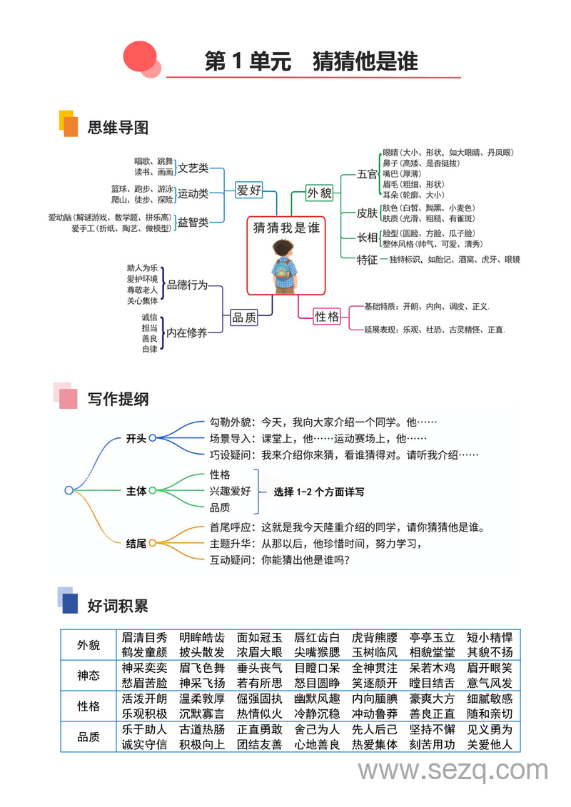 2025年三年级上册语文1-8单元作文训练（含答案） - 文档资源第3张