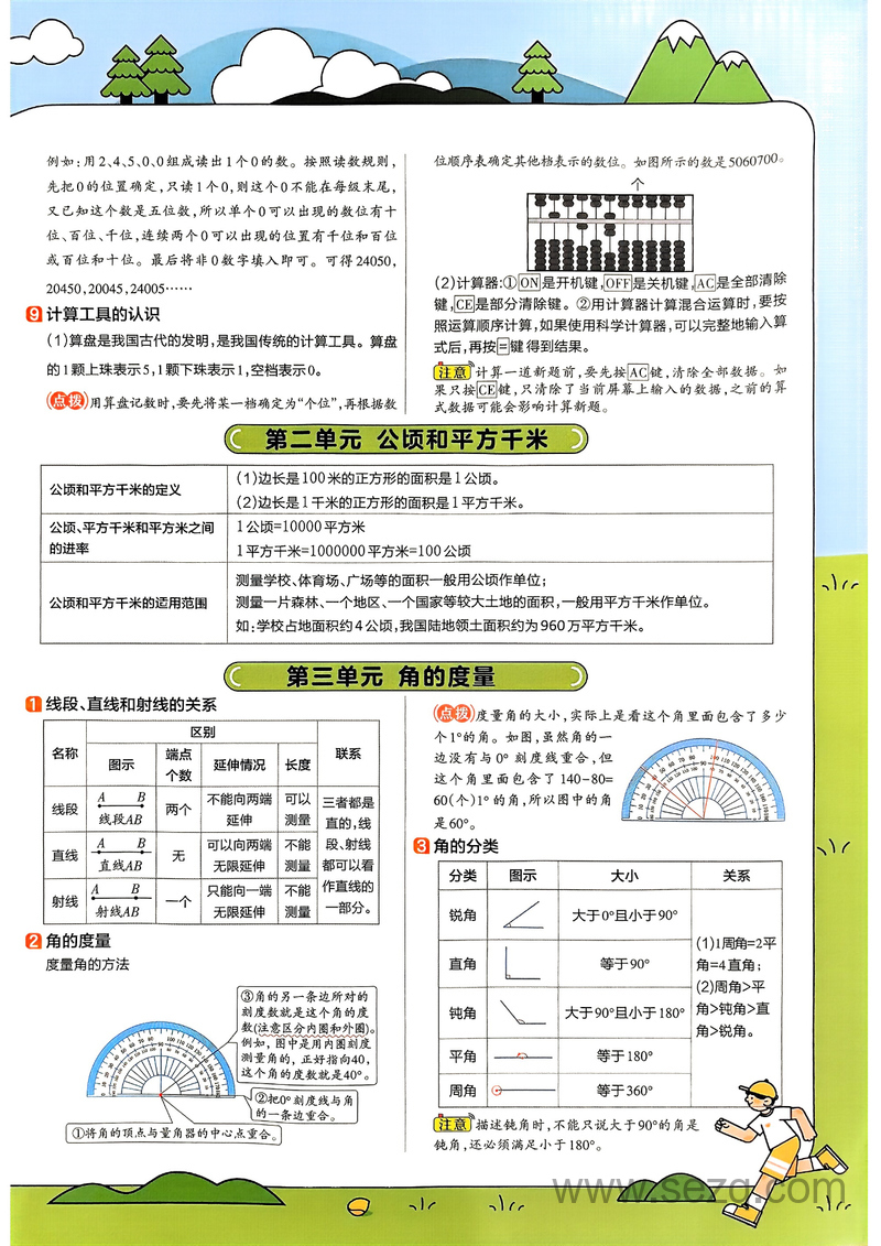 2025年秋季四年级上册数学全册知识点汇总（人教版） - 文档资源第2张