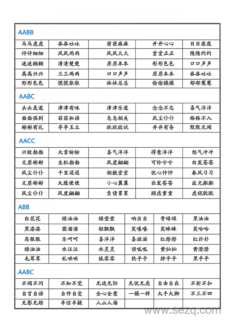 一升二语文暑假必背重点词语积累 - 文档资源第1张