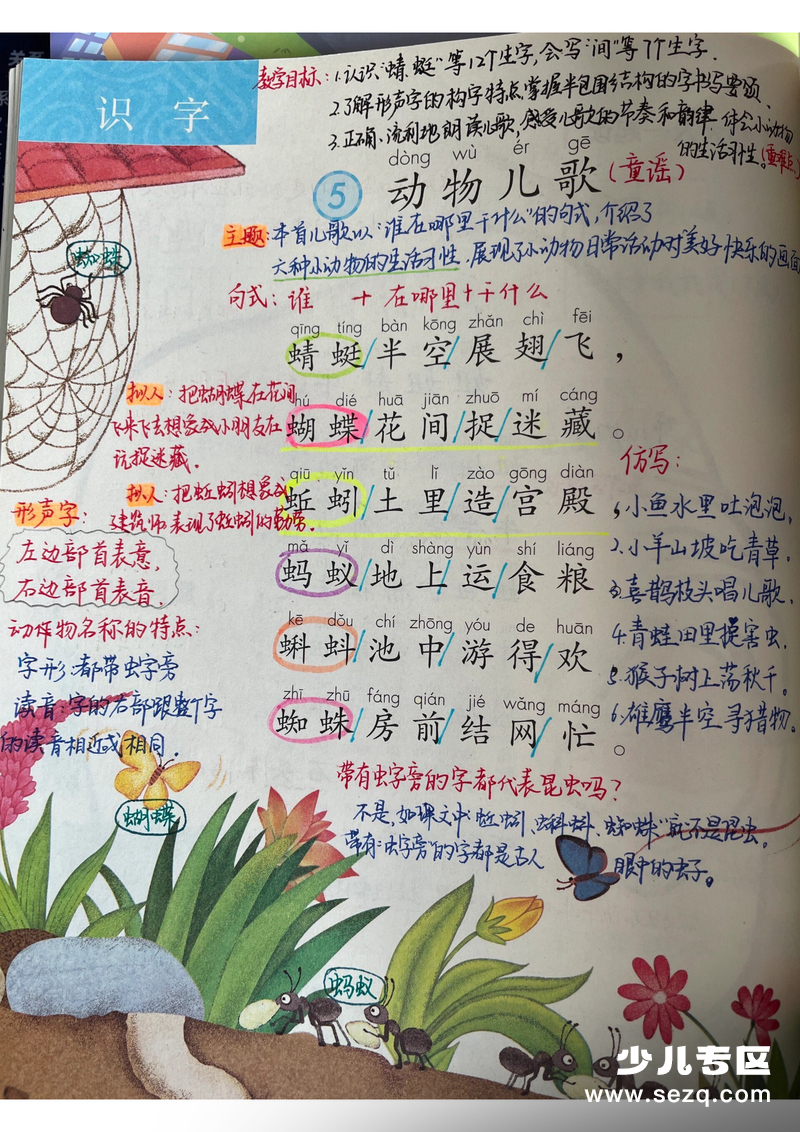 一年级下册语文第五单元课堂笔记 - 文档资源第1张