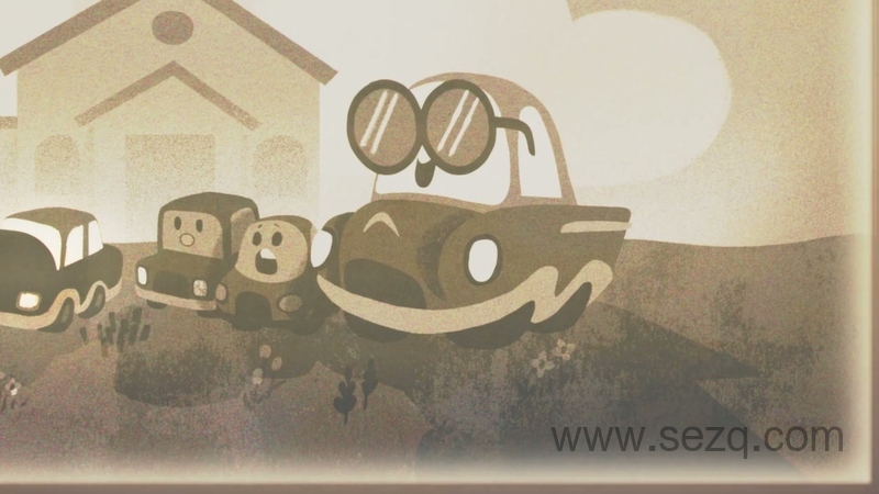 小小车向前冲 - 动画资源画廊第6张