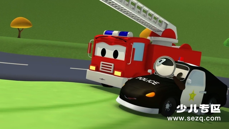 汽车城之警车和消防车 - 动画资源画廊第9张