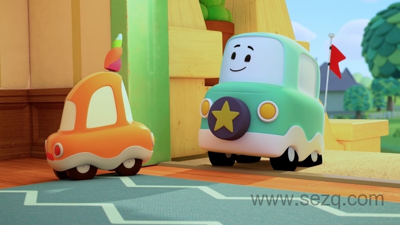 小小车向前冲 - 动画资源画廊第3张