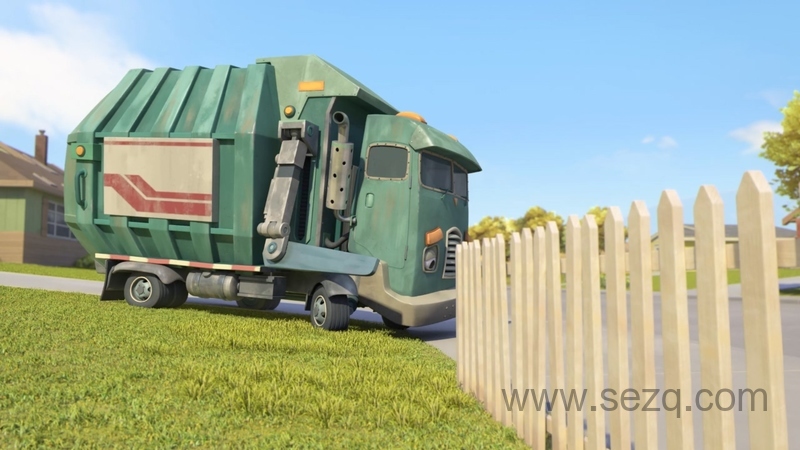 小汉克和垃圾车 - 动画资源画廊第3张