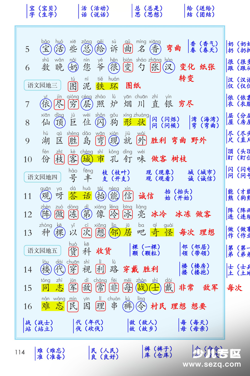 2025年秋季二年级上册语文重点词语听写（双字词语） - 文档资源第3张