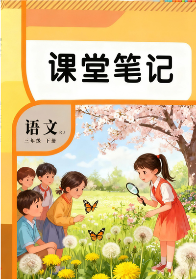 2026年春季三年级下册语文全册课堂笔记（新教材）（127页） - 少儿专区