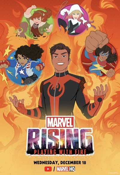 漫威动画电影《漫威崛起:火焰游戏 MarvelRising:PlayingwithFire》英语中英双字 MP4下载 - 少儿专区