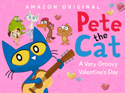 美国动画电影《小猫皮特：奇妙的情人节 Pete the Cat: A Very Groovy Valentine's Day》国英日法等多语音轨+多国字幕 MKV下载 - 少儿专区