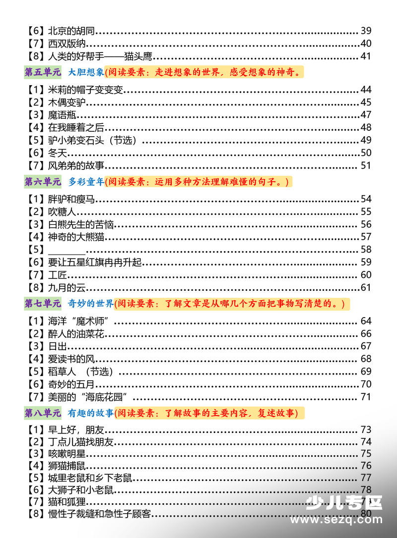 2026年春季三年级下册语文1-8单元主题阅读理解训练（含答案解析） - 文档资源第2张