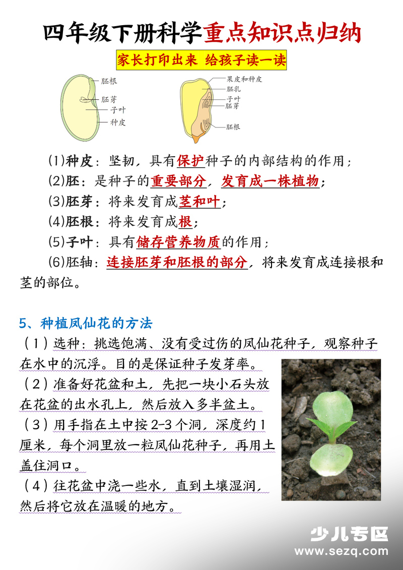 四年级下册科学期末重点知识点汇总 - 文档资源第2张