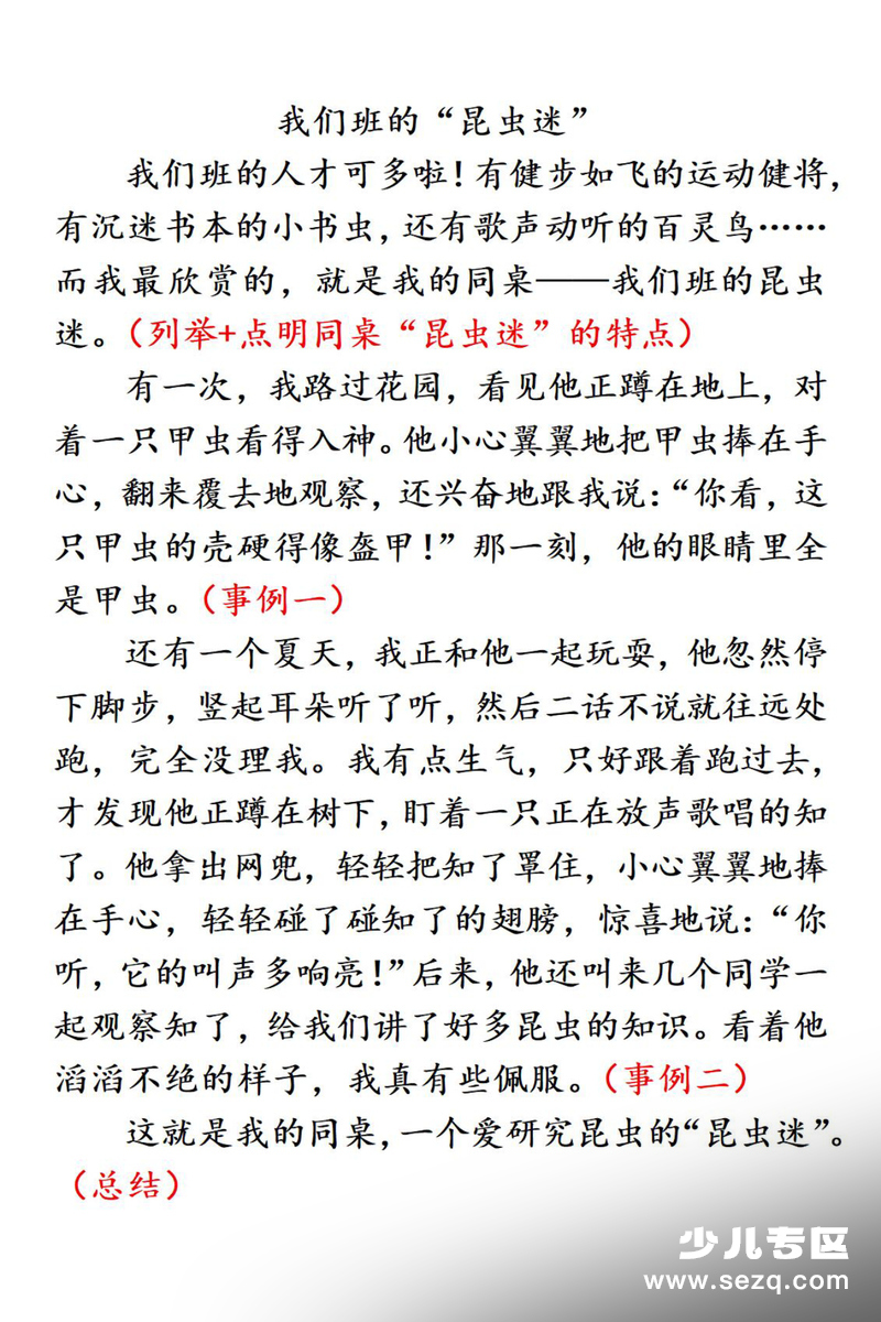 2026年三年级下册语文身边那些有特点的人范文14篇 - 文档资源第3张