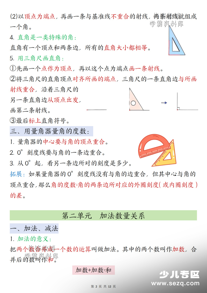 三年级下册数学全册必备知识点汇总（苏教版） - 文档资源第2张