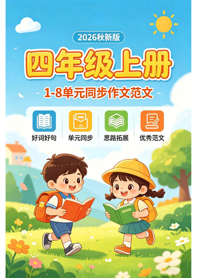 2026年新版四年级上册语文1-8单元同步作文范文（83页） - 少儿专区